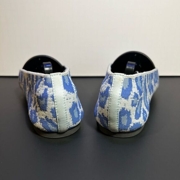 Womens SKECHERS Cleo Claw-Some Blue Animal Print Slip On Ballet Flats / Size 5.5 - Picture 5 of 9